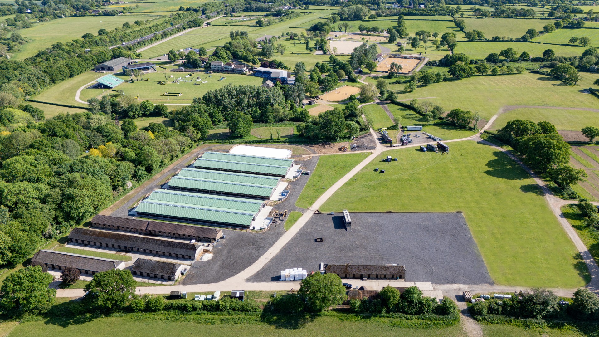 New Stabling Complex Aerial Shot